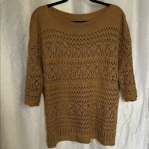Brown Knit Women's Sweater